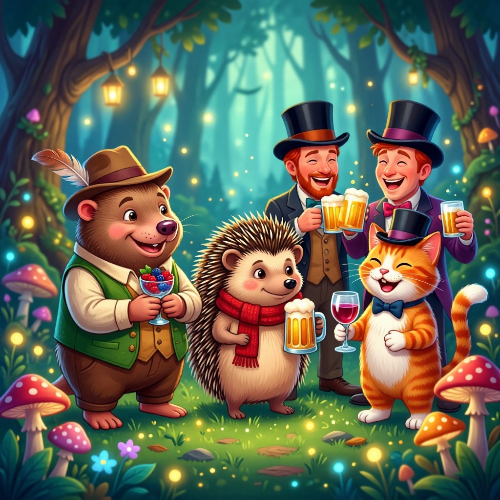 Похмелье ежа и пьяный кот 2