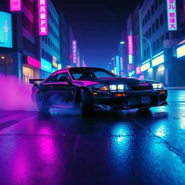 Ночной дрифт