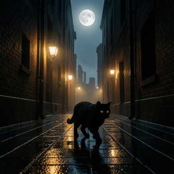 черный кот