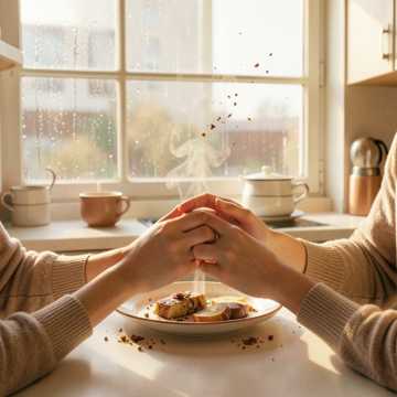 В чашках остывает недопитый чай, Утро начинается с