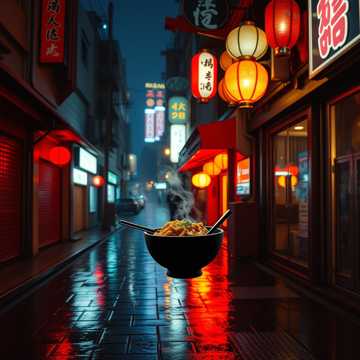 Seoul Rain & Tteokbokki