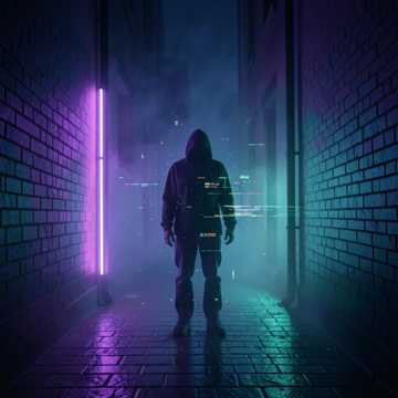 Dark trap atmosphere, deep bass, eerie p