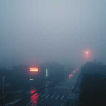 Город в тумане